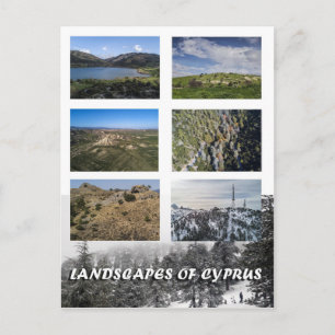 Landschappen van het briefkaart van cyprus