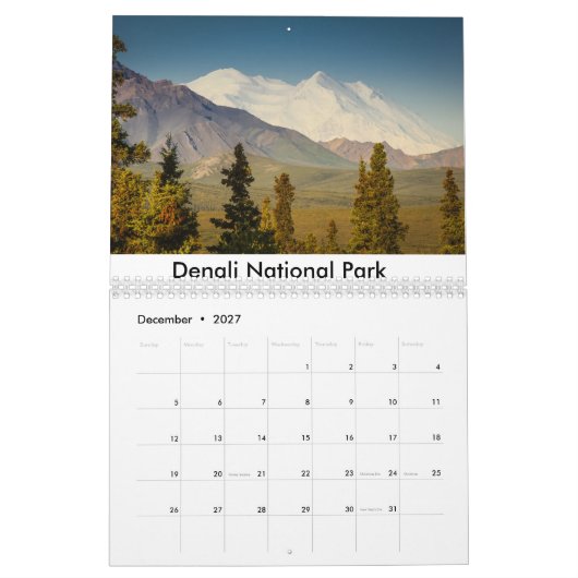 Landschappen van het Nationaal Park Kalender (Dec 2027)
