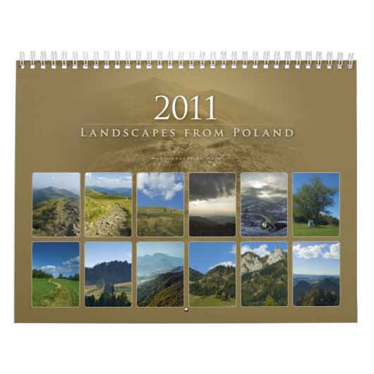 Landschappen van Polen van 2011 - Agenda Kalender (Hoes)
