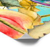 Landschappen van vogels in het paradijs poster (Hoek)