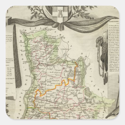 Landschappen Vierkante Sticker (Voorkant)