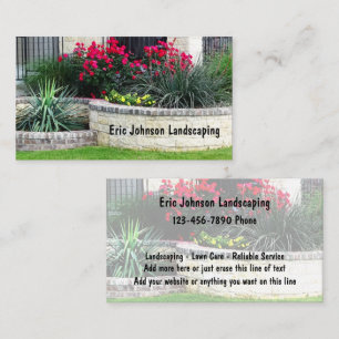 Landschaps- en gazonverzorgingsdienst visitekaartje