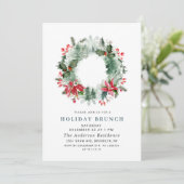 Landschaps Krans Bos KERST BRUNCH Kaart (Staand voorkant)