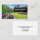 Landschapsarchitect | Achtertuin en gazon Visitekaartje (Voorkant / Achterkant)