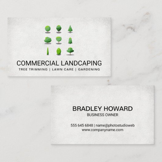 Landschapsarchitect | Boomvormen Visitekaartje (Voorkant / Achterkant)