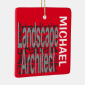 Landschapsarchitect Extraordinaire CUSTOM Keramisch Ornament (Rechts)