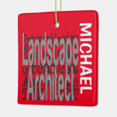 Landschapsarchitect Extraordinaire CUSTOM Keramisch Ornament (Links)