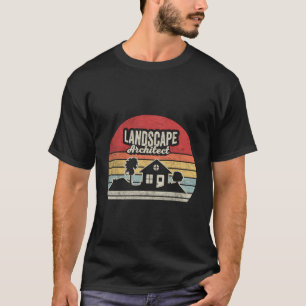 Landschapsarchitect Shirt Retro Architecture Archi