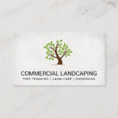 landschapsarchitect | Tree Logo Visitekaartje (Voorkant)
