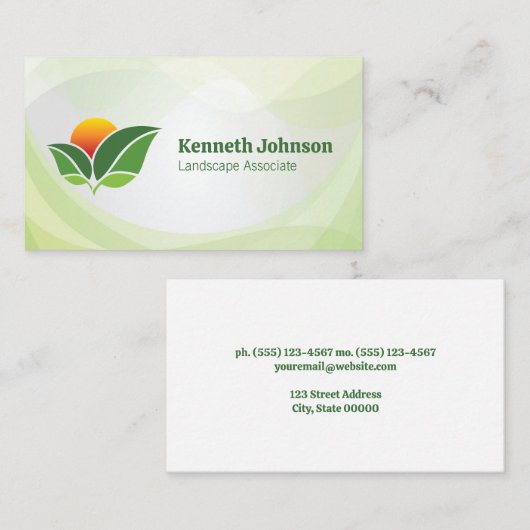 landschapsarchitect | tuinieren visitekaartje (Voorkant / Achterkant)