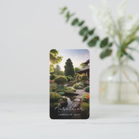 Landschapsarchitect Tuinspecialist Groen Visitekaartje (Staand voorkant)