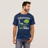 Landschapsarchitect Vader Tuinman Gazonmaaier Vade T-shirt (Voorkant volledig)