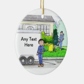 Landschapsarchitect - Vrouw Keramisch Ornament (Rechts)