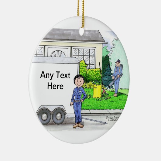 Landschapsarchitect - Vrouw Keramisch Ornament (Rechts)