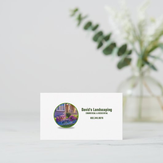 landschapsarchitectenbureau visitekaartje (Staand voorkant)