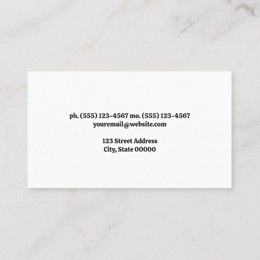 Landschapsarchitectuur | Achtertuin wet Visitekaartje (Achterkant)