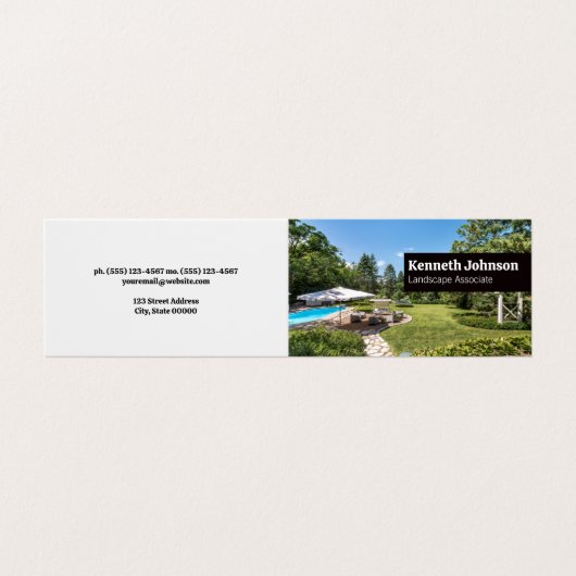 Landschapsarchitectuur | Achtertuin wet Visitekaartje (Buitenkant ongevouwen)