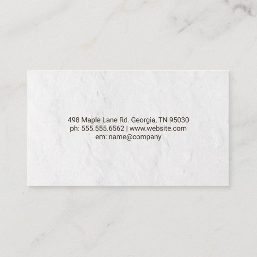 landschapsarchitectuur | Big Brown Tree Visitekaartje (Achterkant)