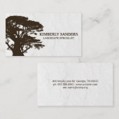 landschapsarchitectuur | Big Brown Tree Visitekaartje (Voorkant / Achterkant)
