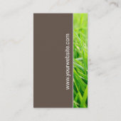 Landschapsarchitectuur Boom Icoon | Groen Gras Visitekaartje (Achterkant)