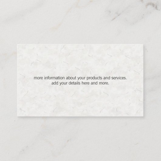 Landschapsarchitectuur | Boom Icoon  Visitekaartje (Achterkant)