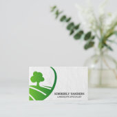 landschapsarchitectuur | Boom in een veld Visitekaartje (Staand voorkant)