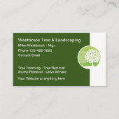 Landschapsarchitectuur en boomservice visitekaartje (Voorkant)