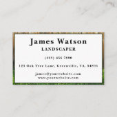 Landschapsarchitectuur en Lawn Care Hek en Grass S Visitekaartje (Achterkant)