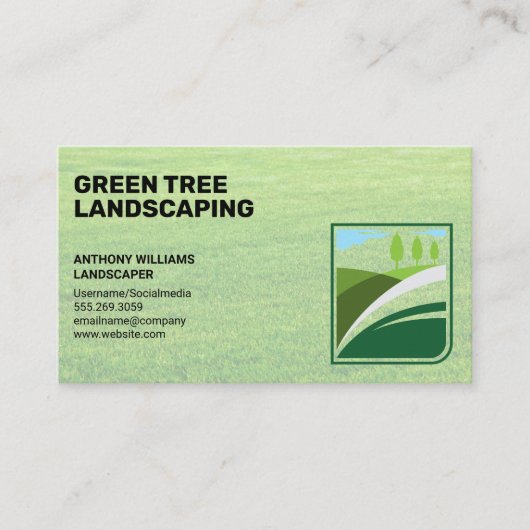 landschapsarchitectuur | Gras | hoveniers Visitekaartje (Voorkant)