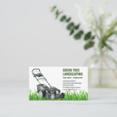 landschapsarchitectuur | grasmaaier | hovenier visitekaartje (Staand voorkant)