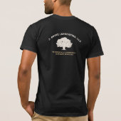 Landschapsarchitectuur grasverzorging Boom Logo T-shirt (Achterkant)