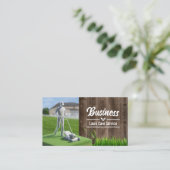 Landschapsarchitectuur & Grasverzorging Service Mo Visitekaartje (Staand voorkant)