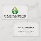 Landschapsarchitectuur Groene Blad Logo | Tuiniere Visitekaartje (Voorkant / Achterkant)