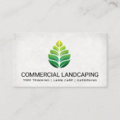 Landschapsarchitectuur Groene Blad Logo | Tuiniere Visitekaartje (Voorkant)