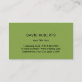 Landschapsarchitectuur Groene tinten Professionele Visitekaartje (Achterkant)