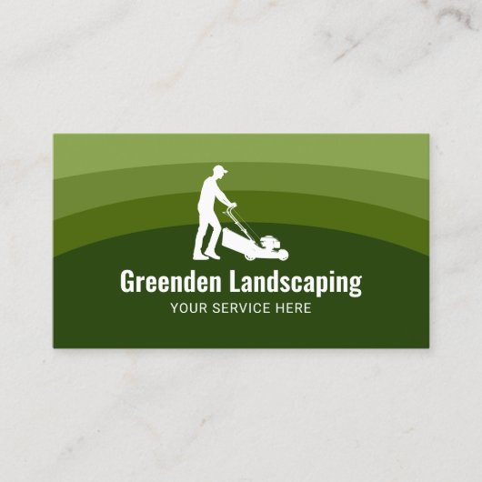 Landschapsarchitectuur Groene tinten Professionele Visitekaartje (Voorkant)