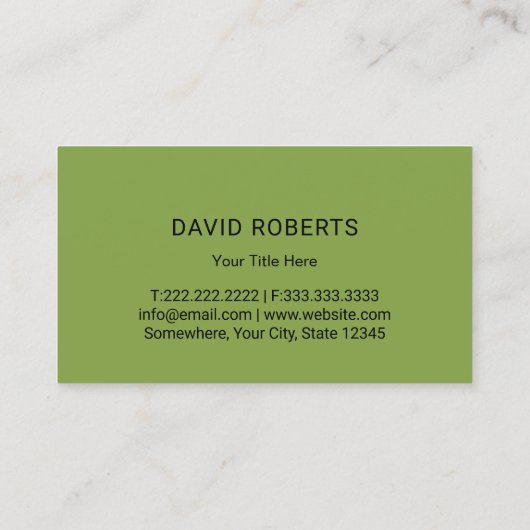 Landschapsarchitectuur Groene tinten Professionele Visitekaartje (Achterkant)