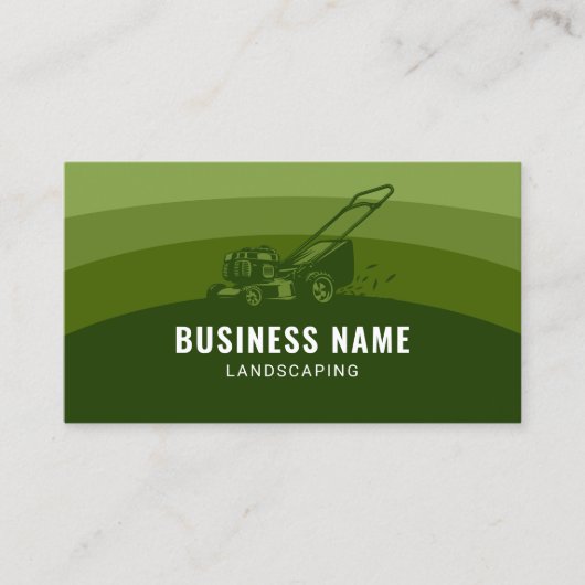 Landschapsarchitectuur Groene tinten Professionele Visitekaartje (Voorkant)