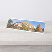 Landschapsarchitectuur in Arches National Park Bureau Naambordje (Voorkant)