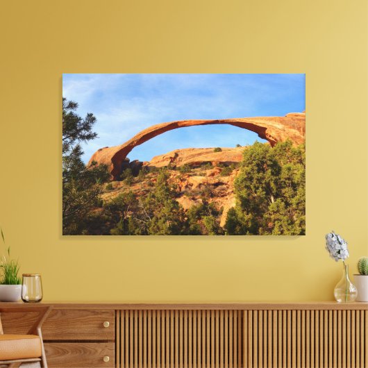 Landschapsarchitectuur in Arches National Park Canvas Afdruk (Insitu (Woonkamer))