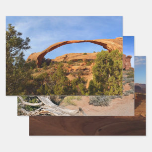 Landschapsarchitectuur in Arches National Park Inpakpapier Vel