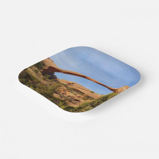 Landschapsarchitectuur in Arches National Park Papieren Bordje (Gebogen)