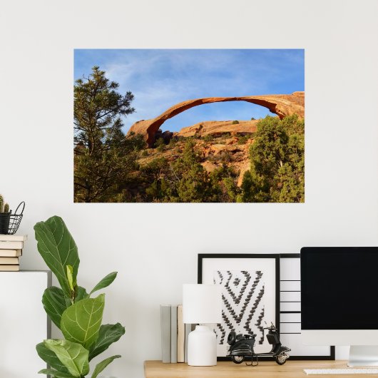 Landschapsarchitectuur in Arches National Park Poster (Thuiskantoor)