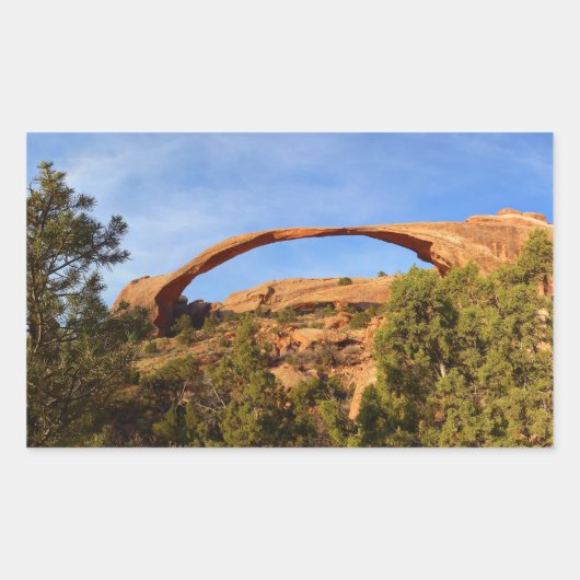 Landschapsarchitectuur in Arches National Park Rechthoekige Sticker (Voorkant)