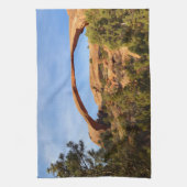 Landschapsarchitectuur in Arches National Park Theedoek (Verticaal)