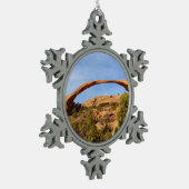 Landschapsarchitectuur in Arches National Park Tin Sneeuwvlok Ornament (Links)