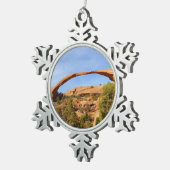 Landschapsarchitectuur in Arches National Park Tin Sneeuwvlok Ornament (Rechts)
