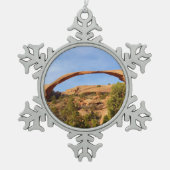 Landschapsarchitectuur in Arches National Park Tin Sneeuwvlok Ornament (Voorkant)