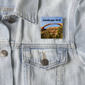 Landschapsarchitectuur in Arches National Park Vierkante Button 5,1 Cm (In situ)