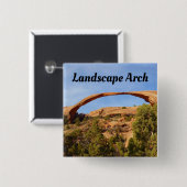 Landschapsarchitectuur in Arches National Park Vierkante Button 5,1 Cm (Voorkant /achterkant)